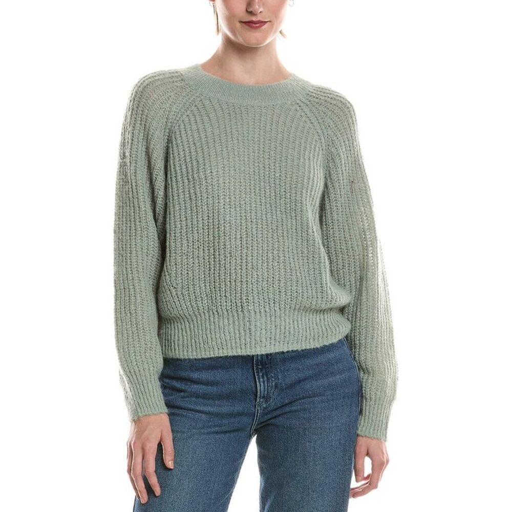 Michael Stars Womens Indra Crewneck Wool-Blend Sweater